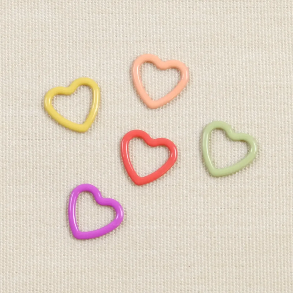 Hjertemarkører lukket variant, pakke med 10 stk.